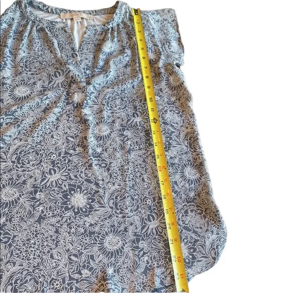 Loft Ruffled Floral Print Top - Picture 10 of 10